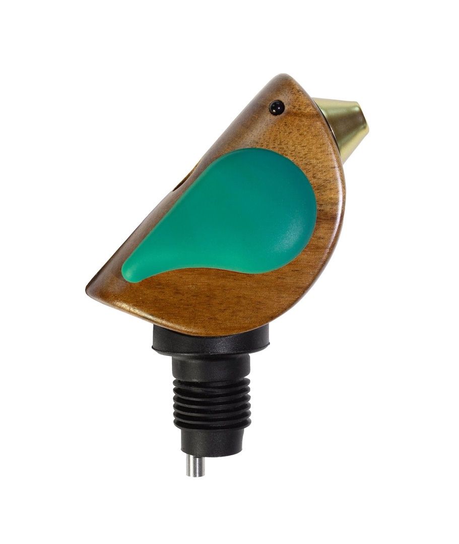 Songbird Turquoise Singing Wine Bottle Pourer