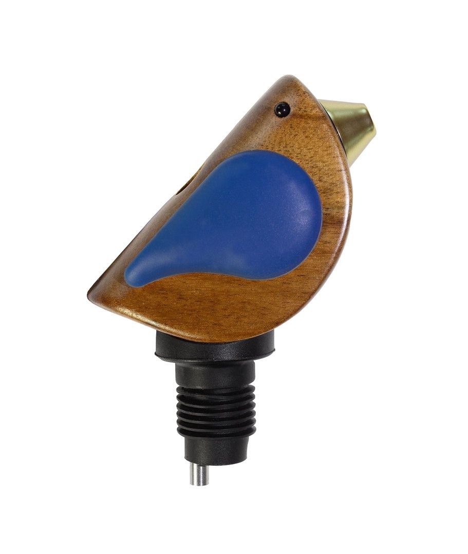 Songbird Blue Singing Wine Bottle Pourer