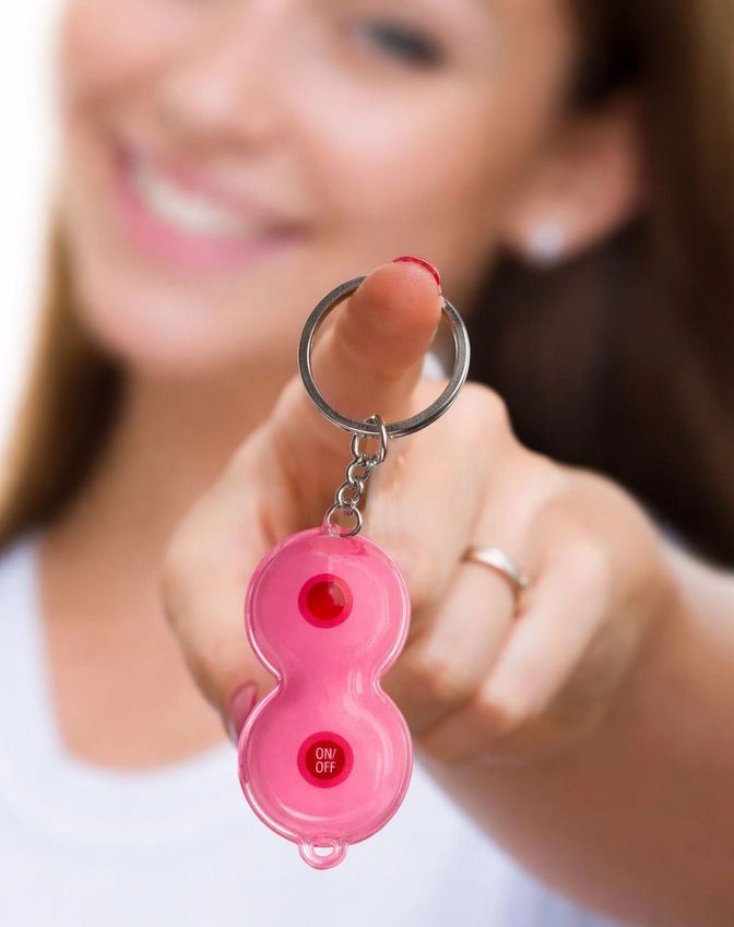 Super Fun Boobie Flashlight Keychain