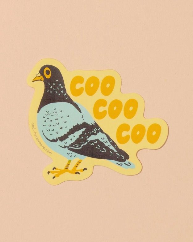Coo Coo Coo Pigeon Sticker