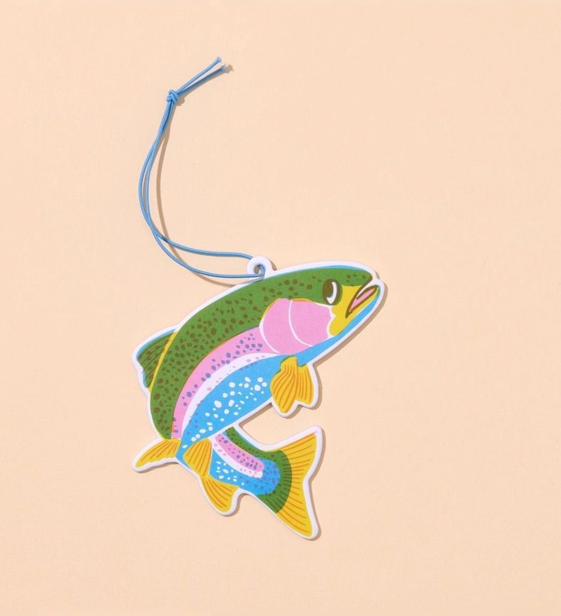 Rainbow Trout Fish Watermelon Scent Air Freshener