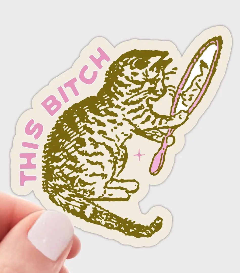 This Bitch Cat Sticker