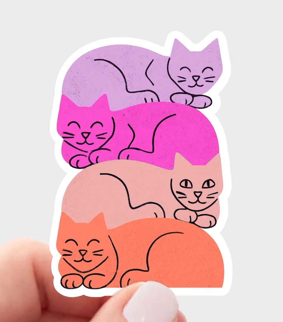 Cat Stack Sticker