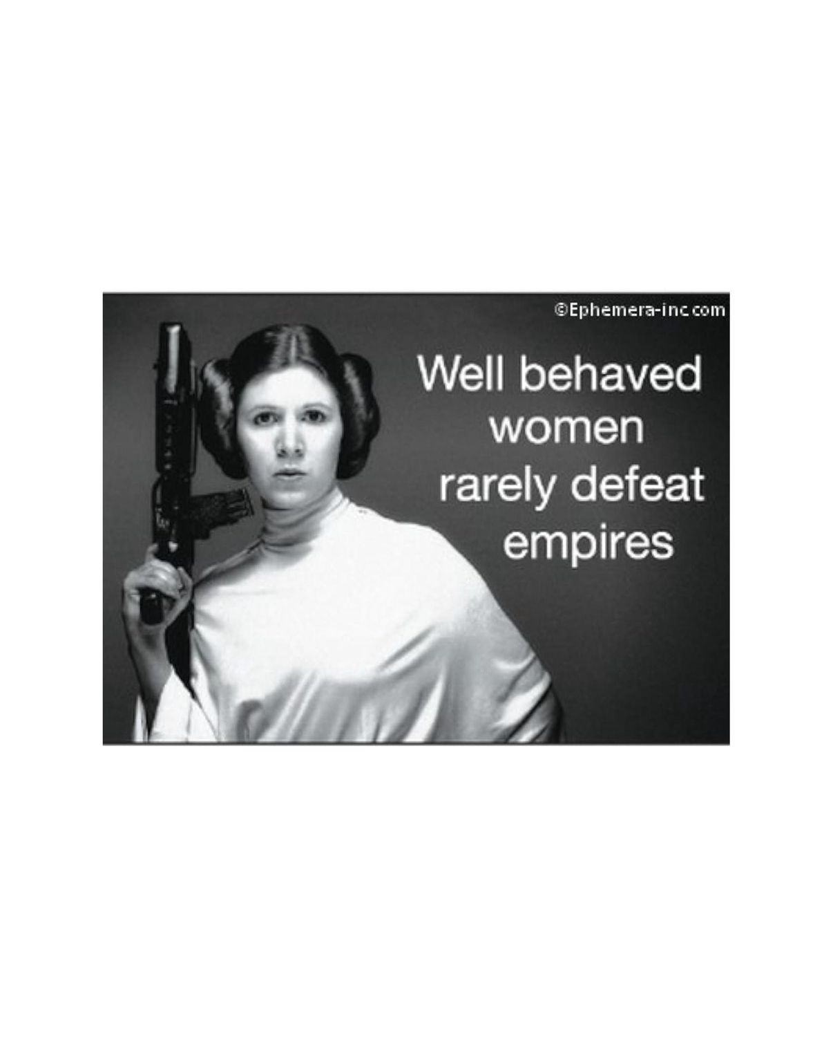 Well Behaved Women Rarely Defeat Empires Princess Leia Magnet