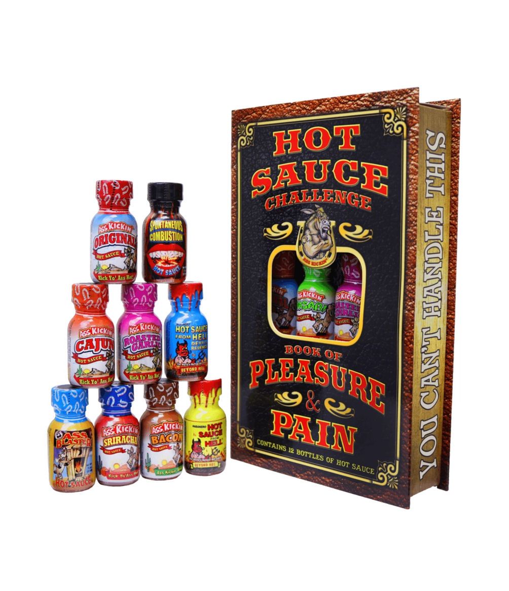 Hot Sauce Challenge Book Of Pleasure And Pain Set