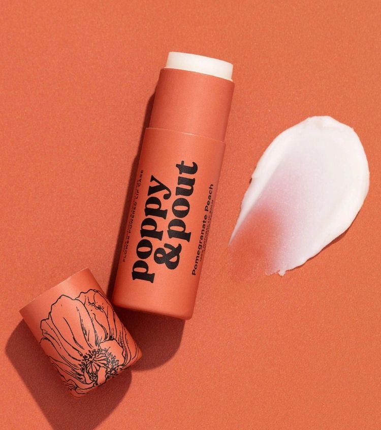 Poppy And Pout Pomegranate Peach Lip Balm