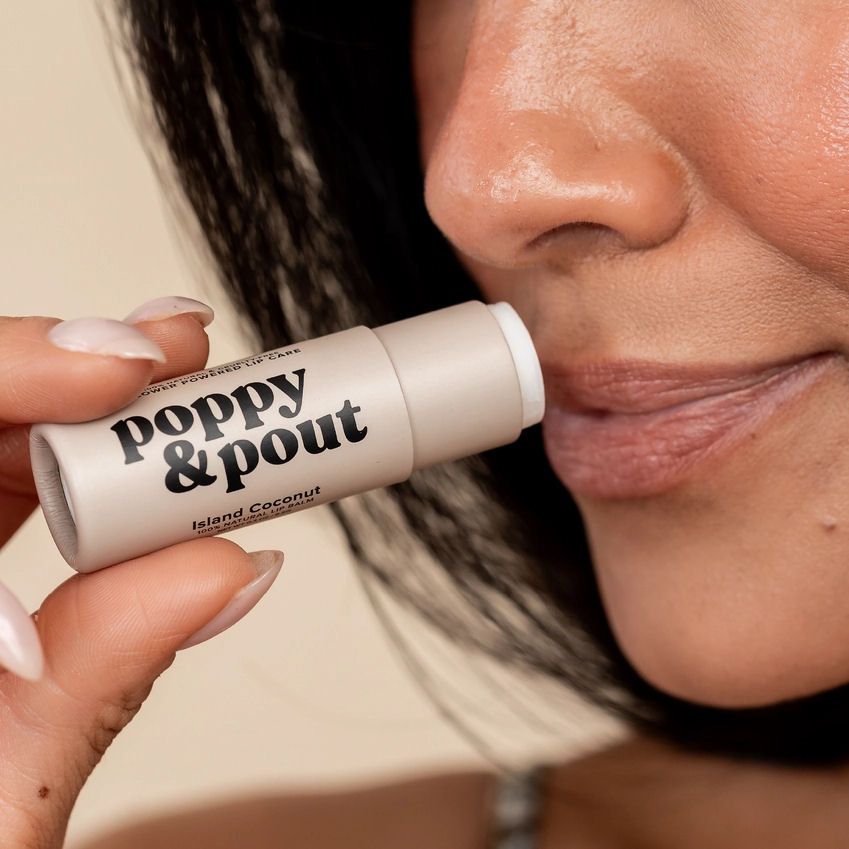 Poppy And Pout Island Coconut Lip Balm