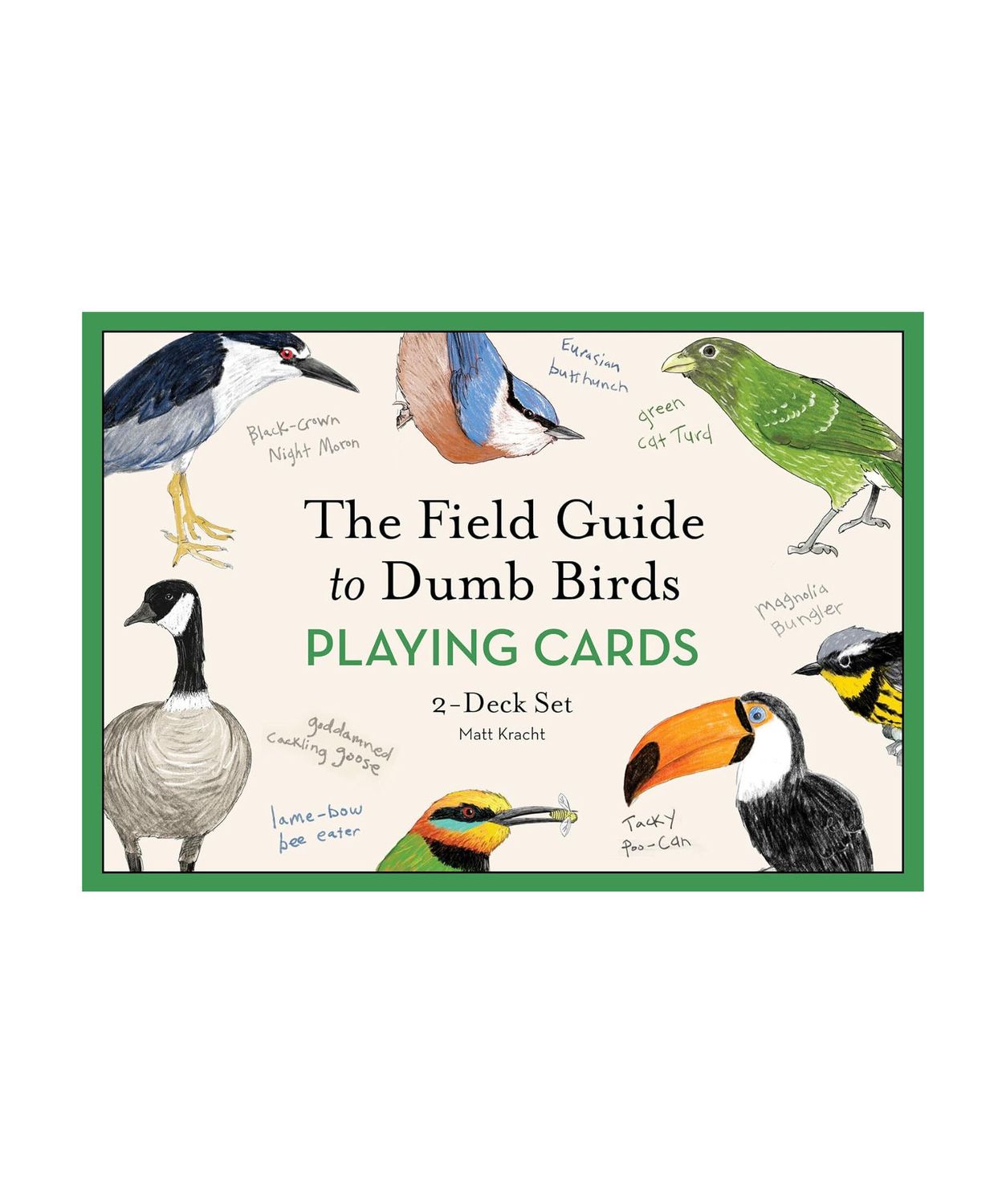 The Field Guide To Dumb Birds Playing Cards