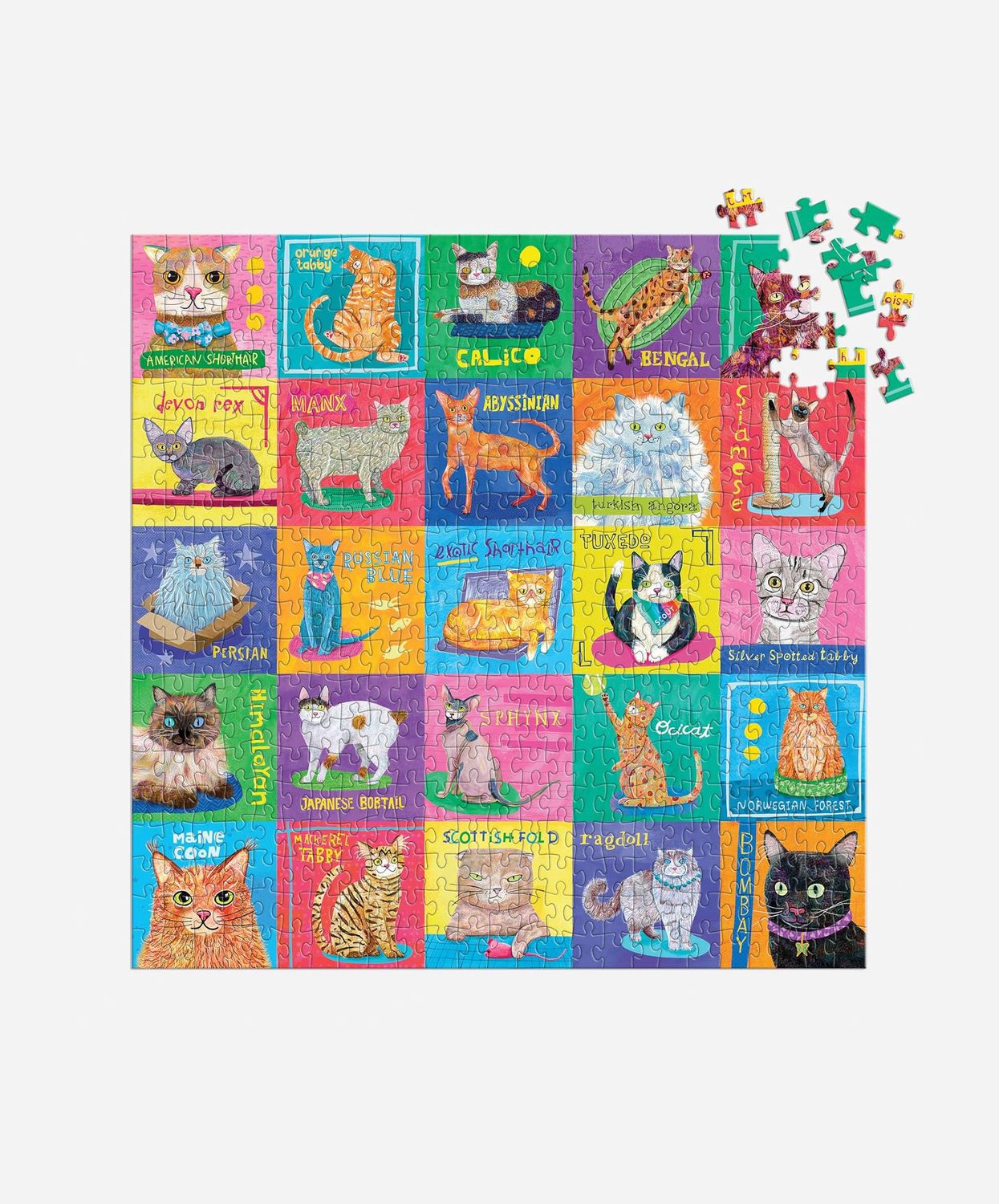 Purrfect Portraits 500 Piece Puzzle