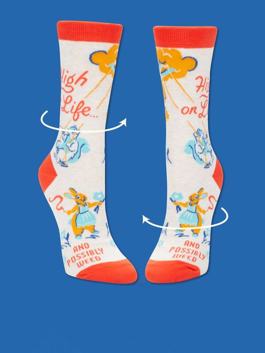 High On Life… And Possibly Weed Blue Q Women’s Socks