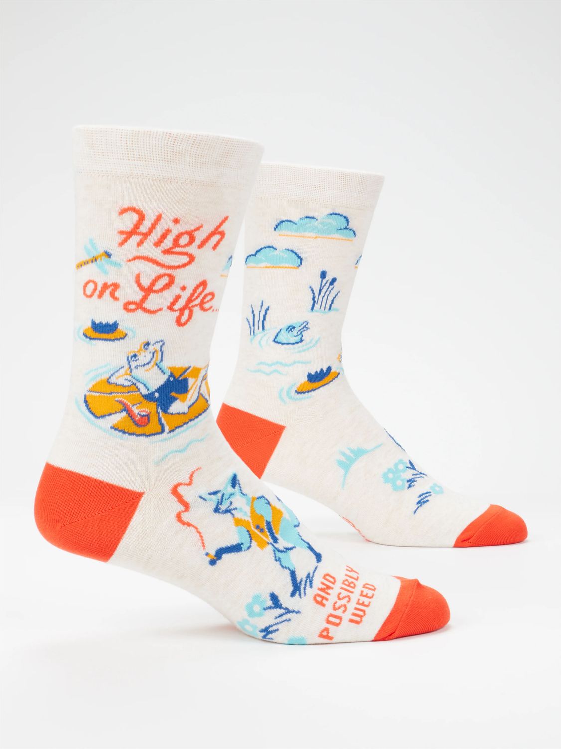 High On Life… And Possibly Weed Blue Q Men’s Socks
