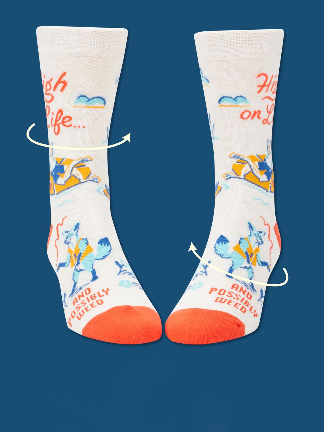 High On Life… And Possibly Weed Blue Q Men’s Socks