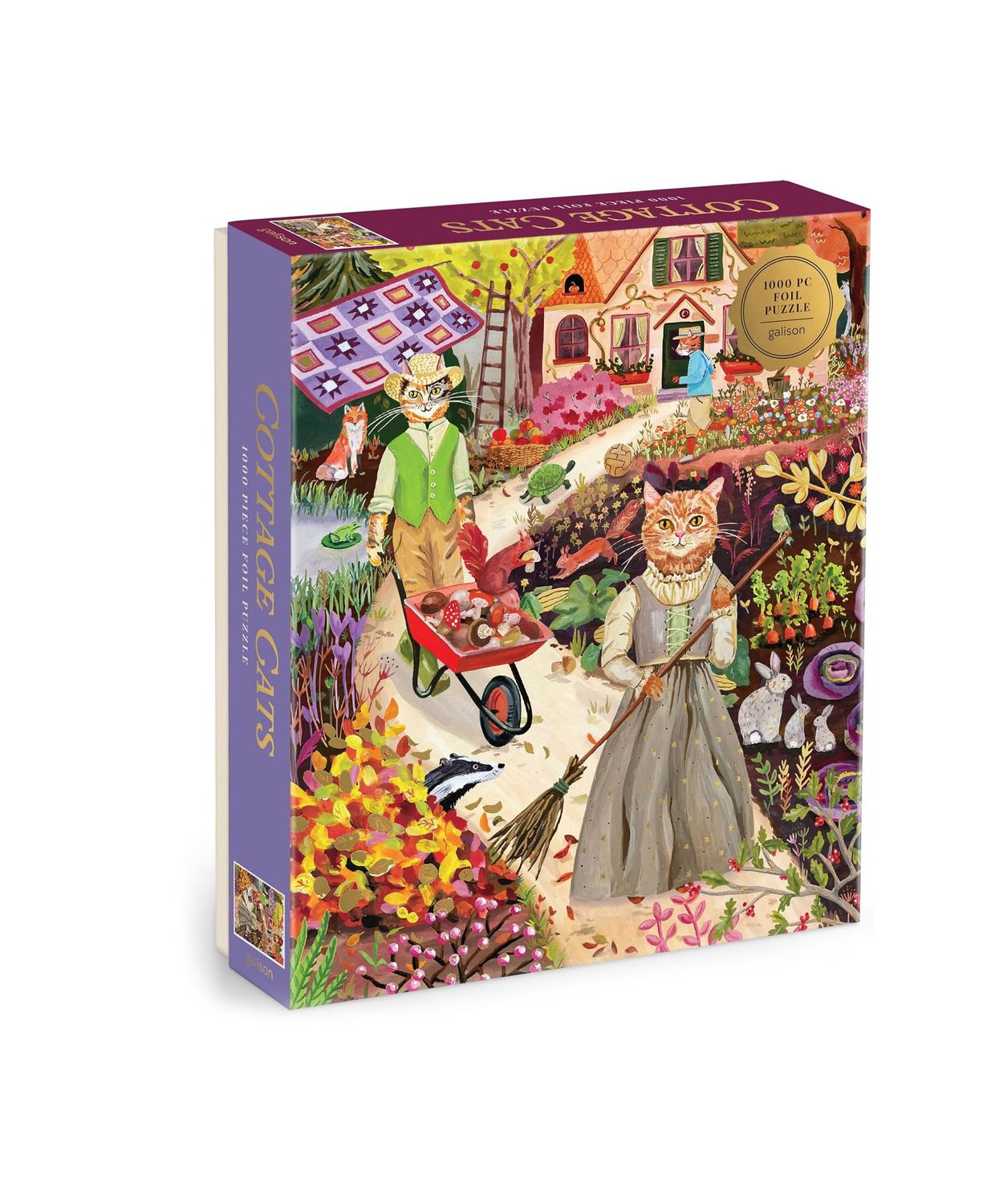 Cottage Cats 1000 Piece Foil Puzzle