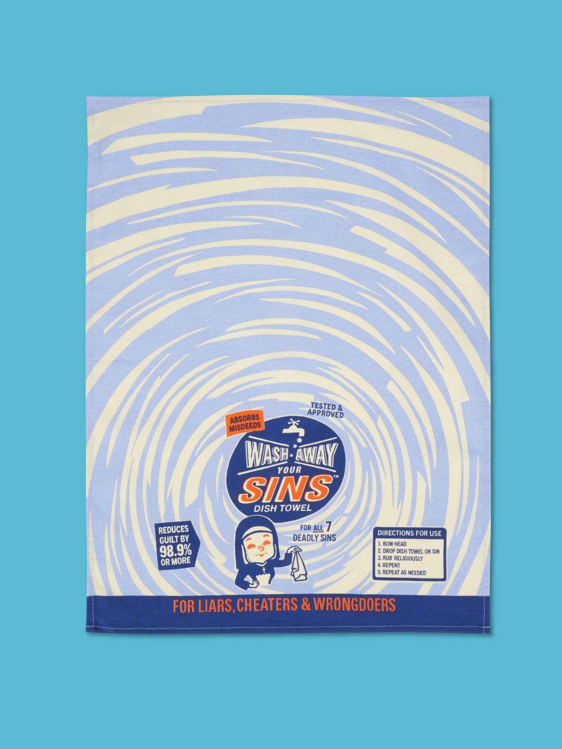 Wash Away Your Sins Kitchen Towel