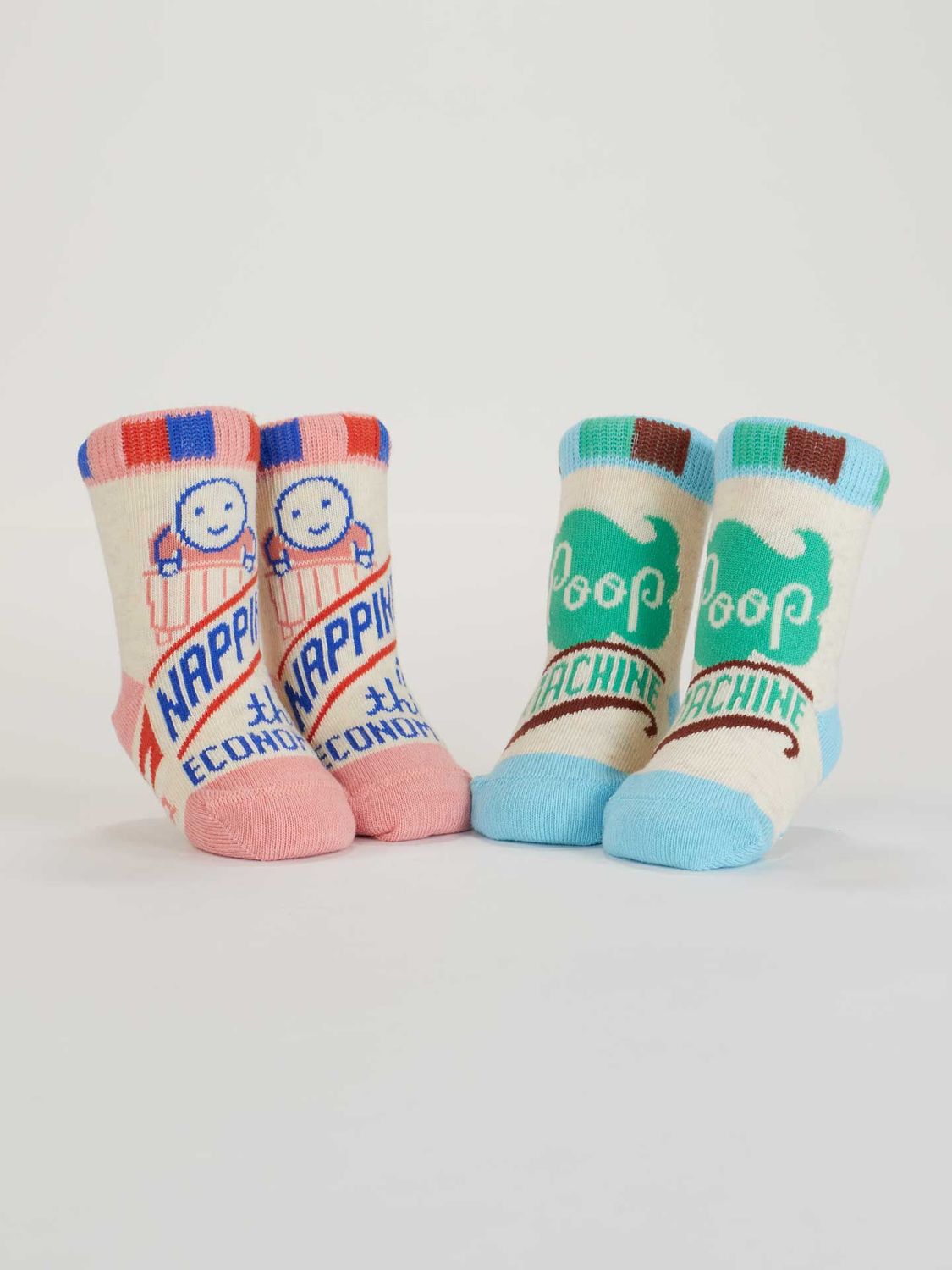 Napping In This Economy And Poop Machine Baby Socks