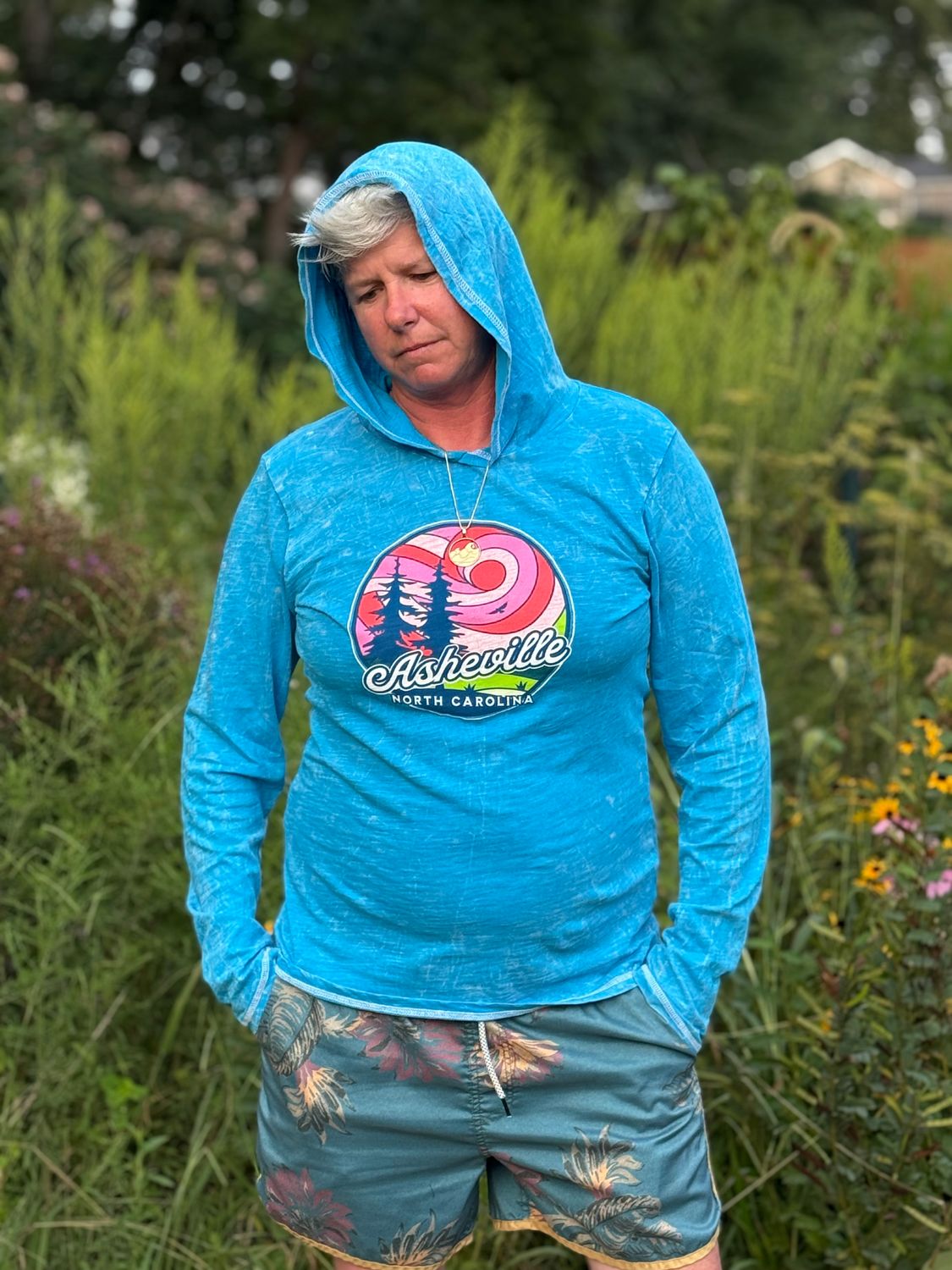 Asheville Mineral Wash Long Sleeve Shirt w/ Hood