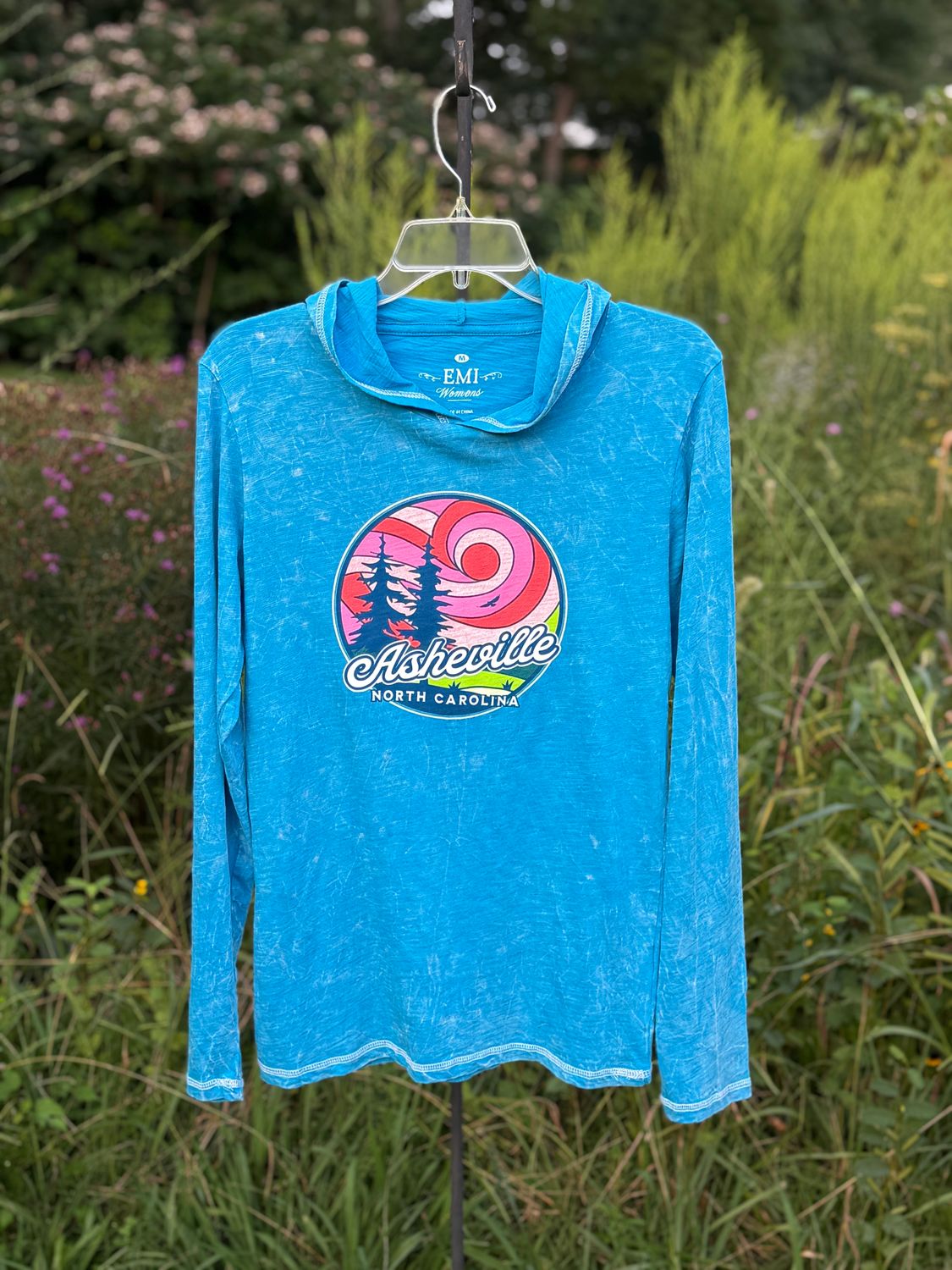 Asheville Mineral Wash Long Sleeve Shirt w/ Hood, Size: Small
