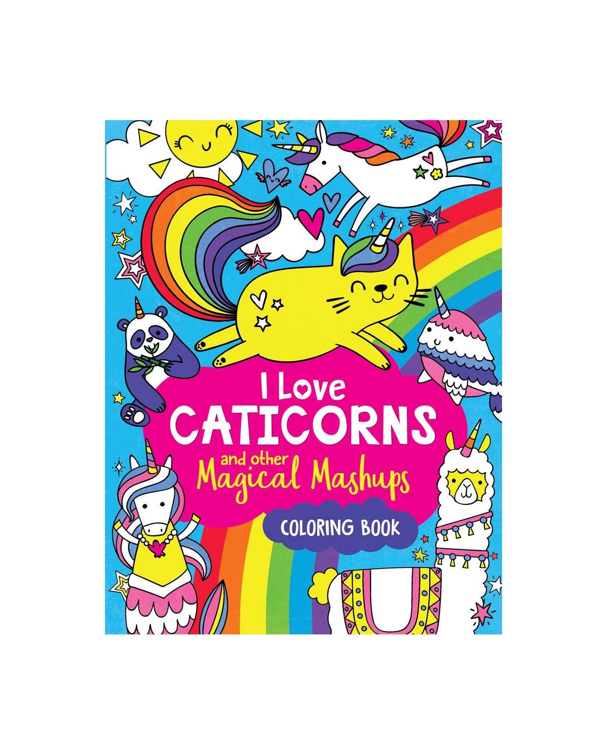 I Love Caticorns Coloring Paperback Book