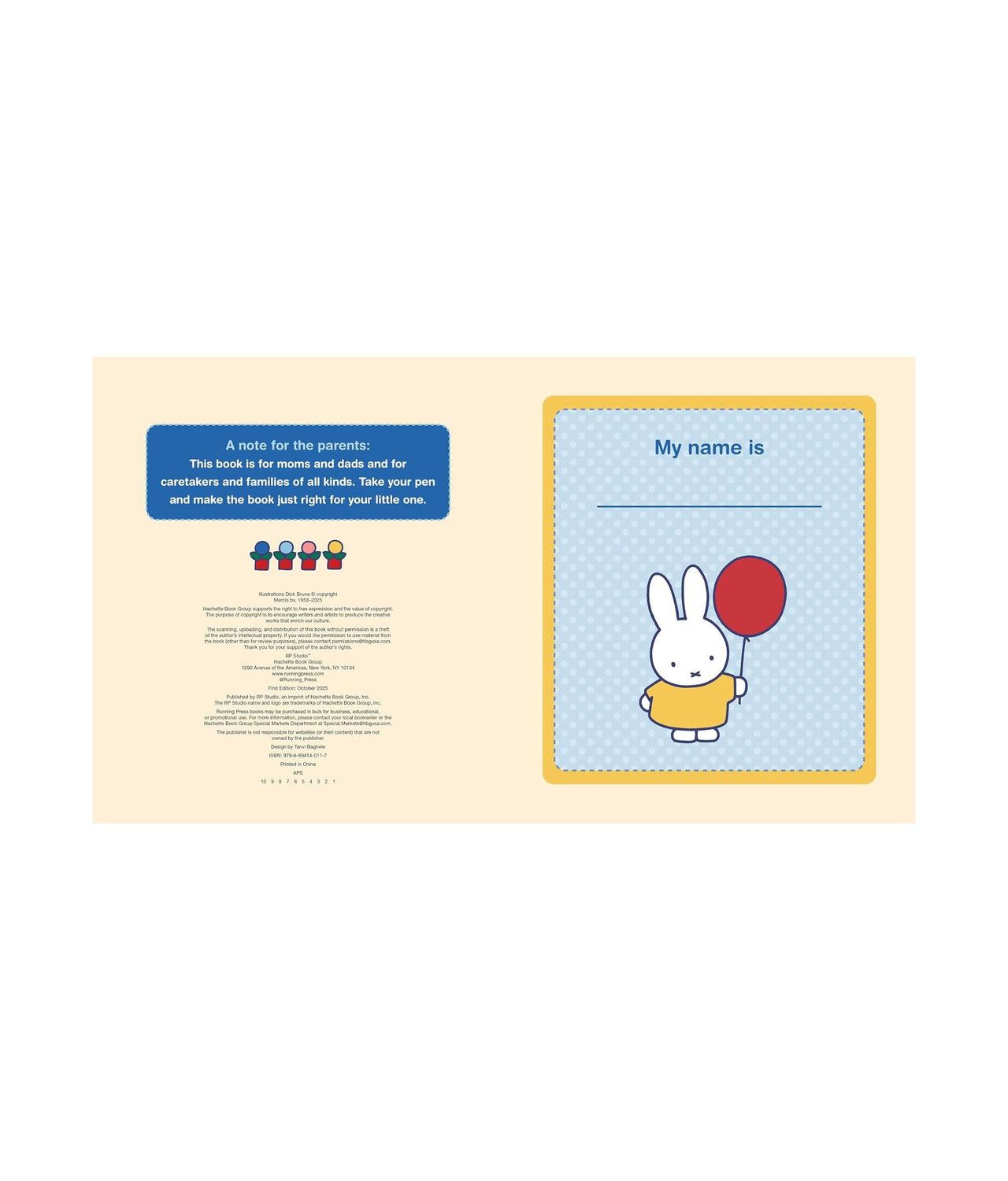 Miffy Baby Book: My First Three Years Hardcover Book