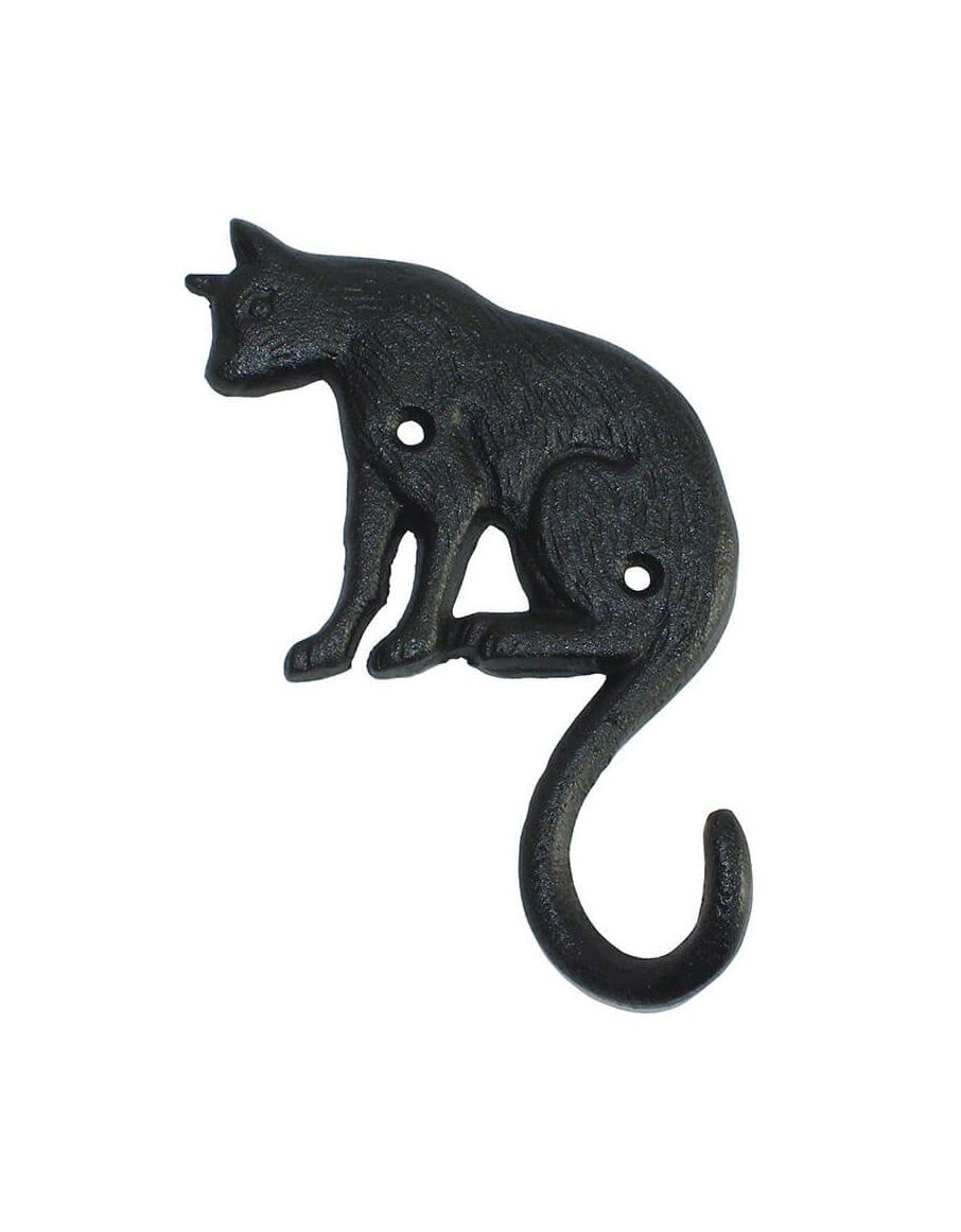Cat Tail Black Cast Iron Hook