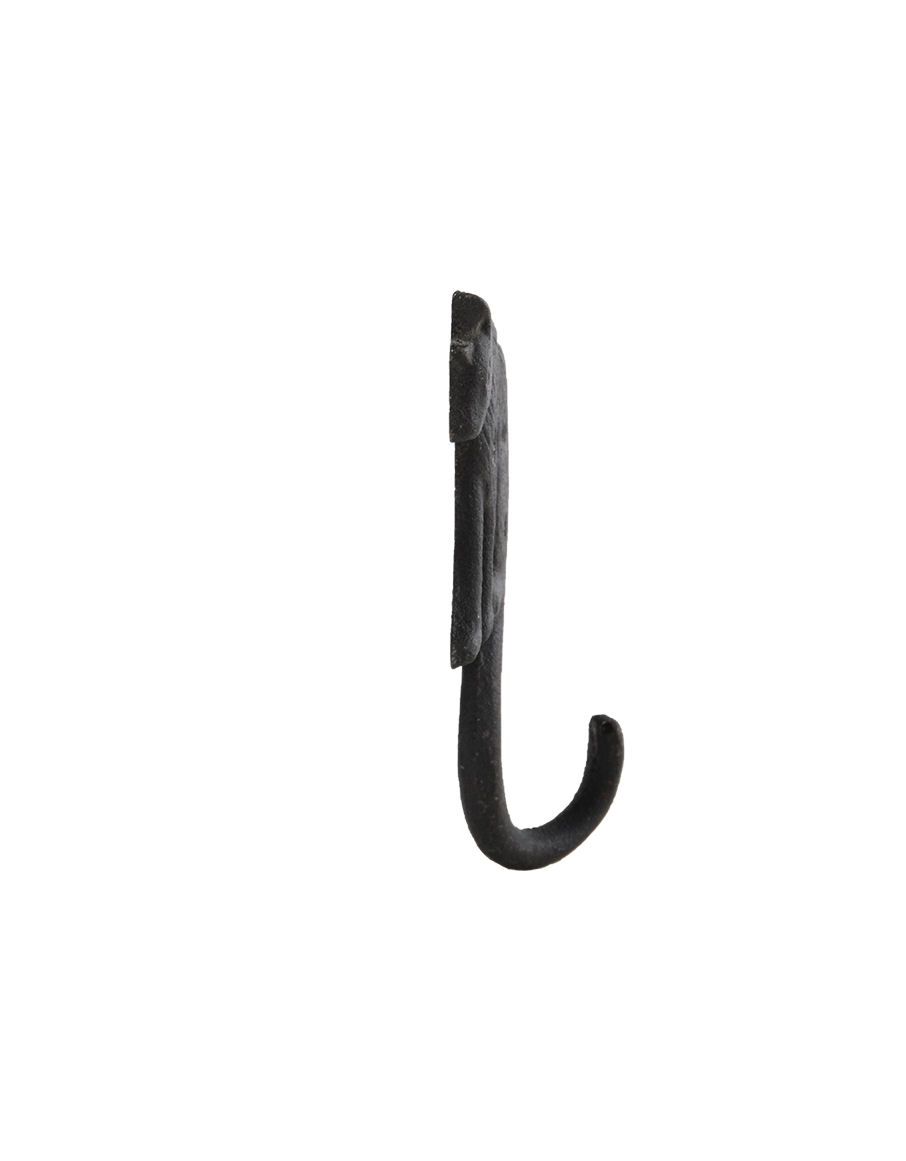 Cat Tail Black Cast Iron Hook