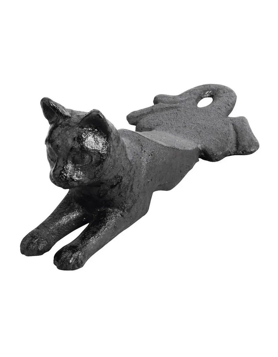 Cat Cast Iron Door Wedge
