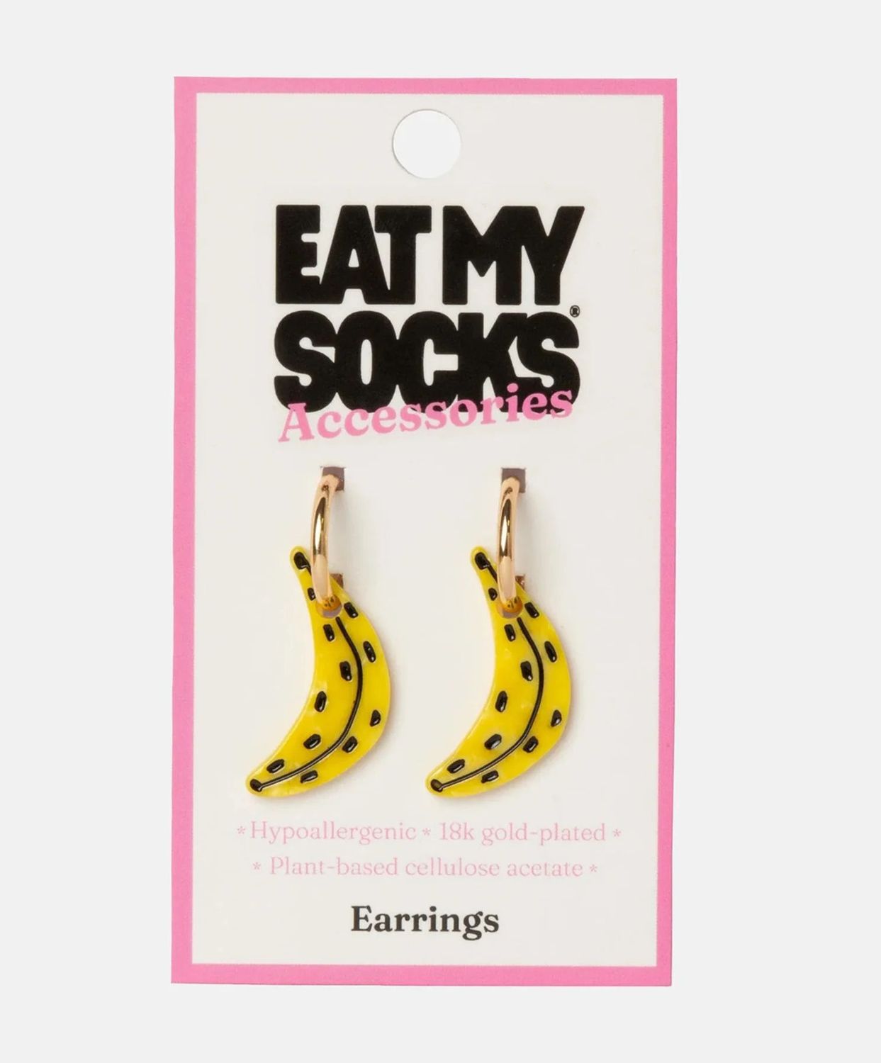 Banana Hoop Earrings
