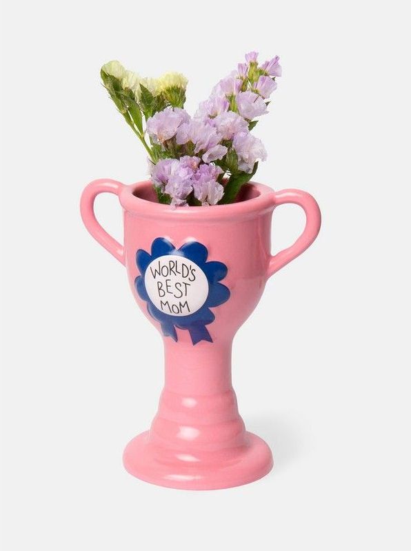 World's Best Mom Trophy Mini Vase