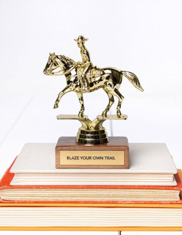 Blaze Your Own Trail Empowering Trophy