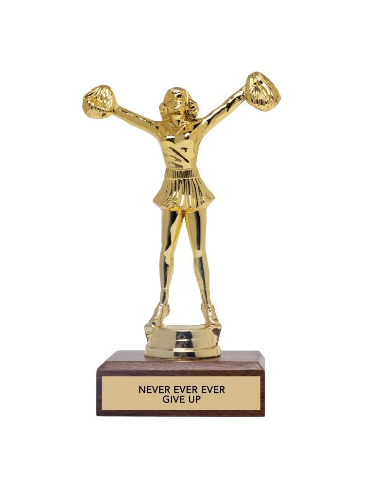 Never Ever Ever Give Up Encouragement Trophy