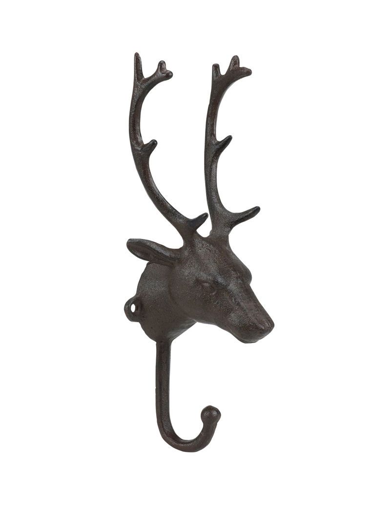 Deer Stag Reindeer Iron Wall Hook