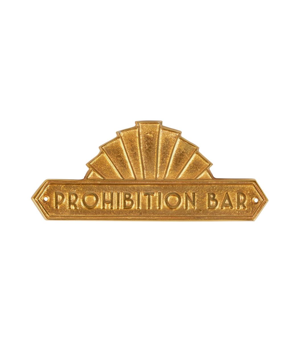 Prohibition Bar Art Deco Metal Sign