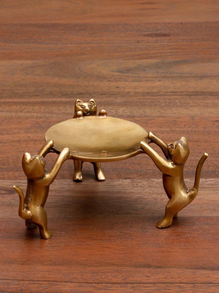 Trio Of Cats Trinket Dish