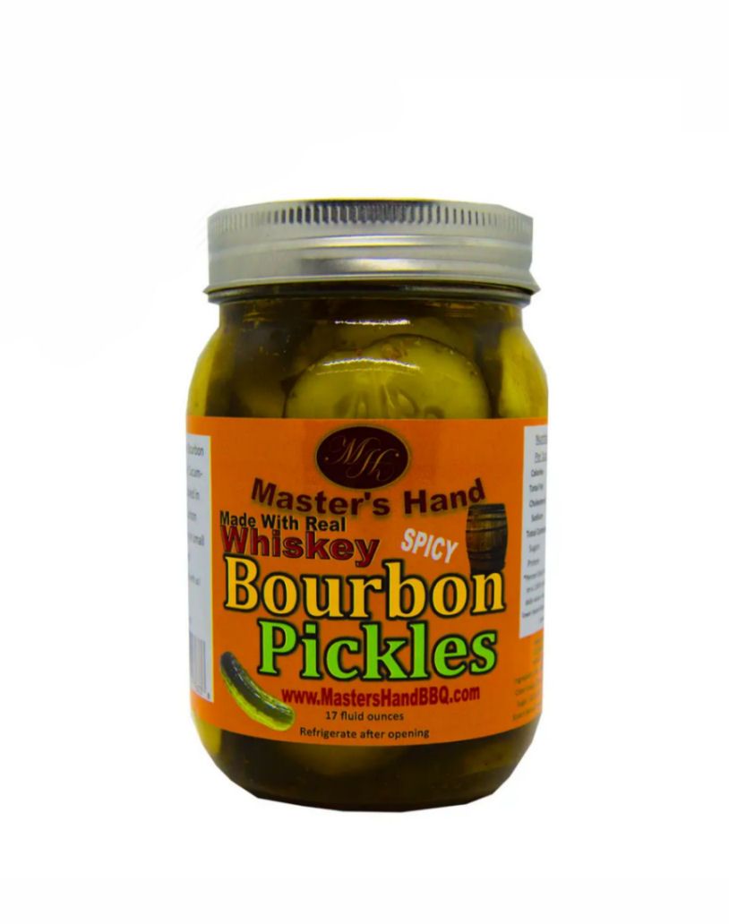 Spicy Bourbon Pickles