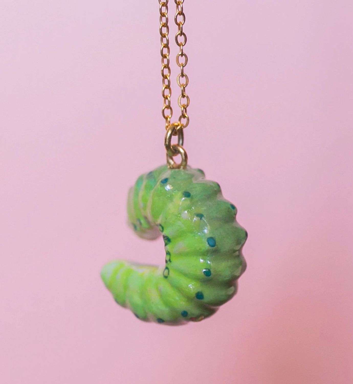 Caterpillar Porcelain Necklace