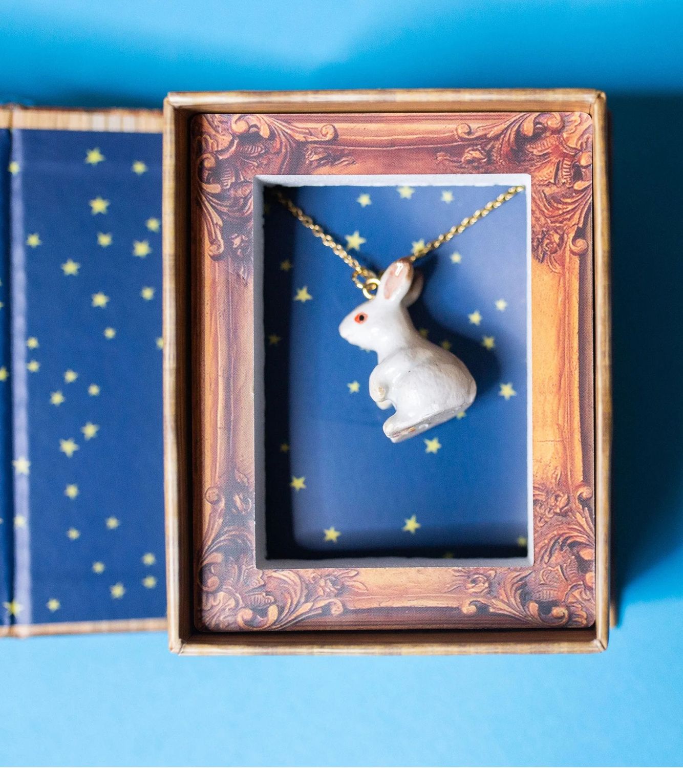 White Rabbit Porcelain Necklace