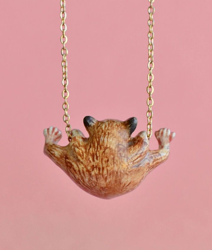 Hamster Porcelain Necklace