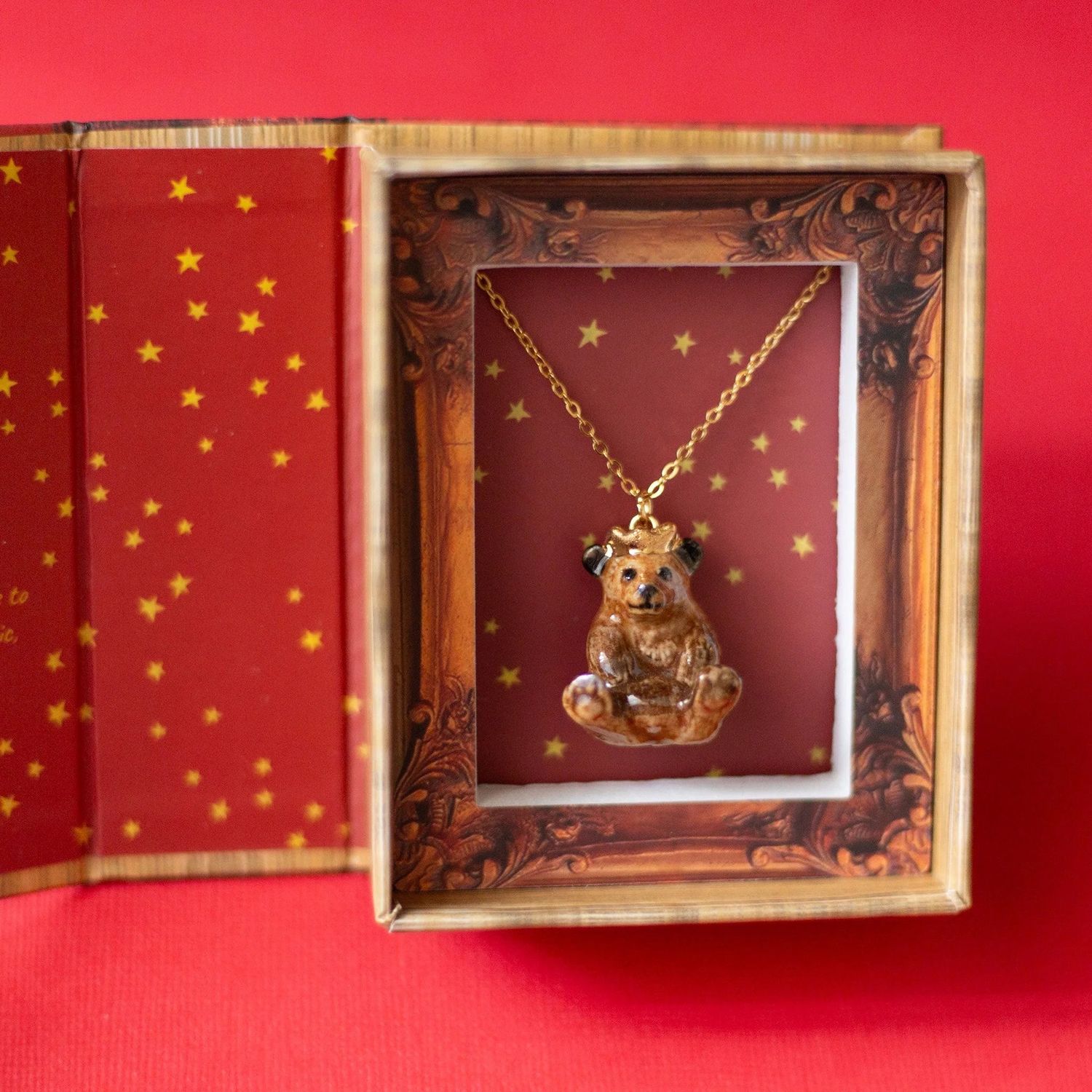 Bear King Porcelain Necklace