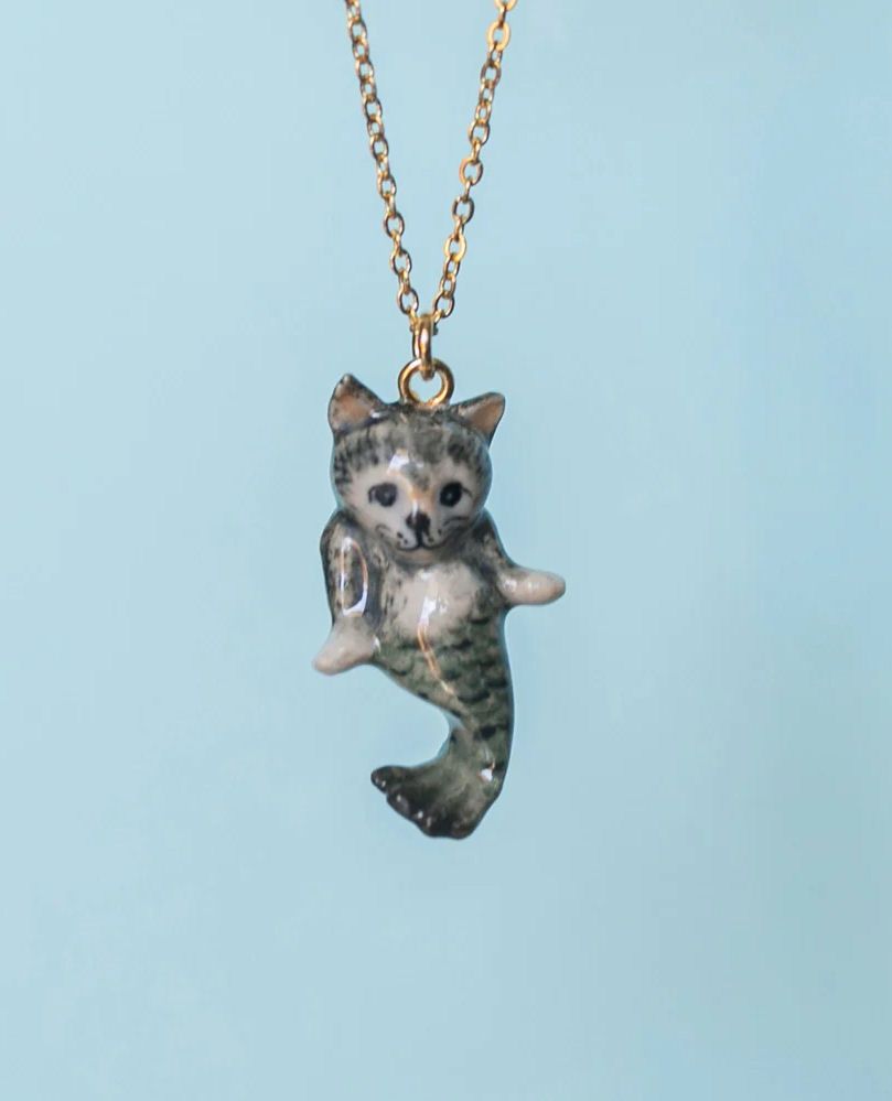 Catfish Porcelain Necklace
