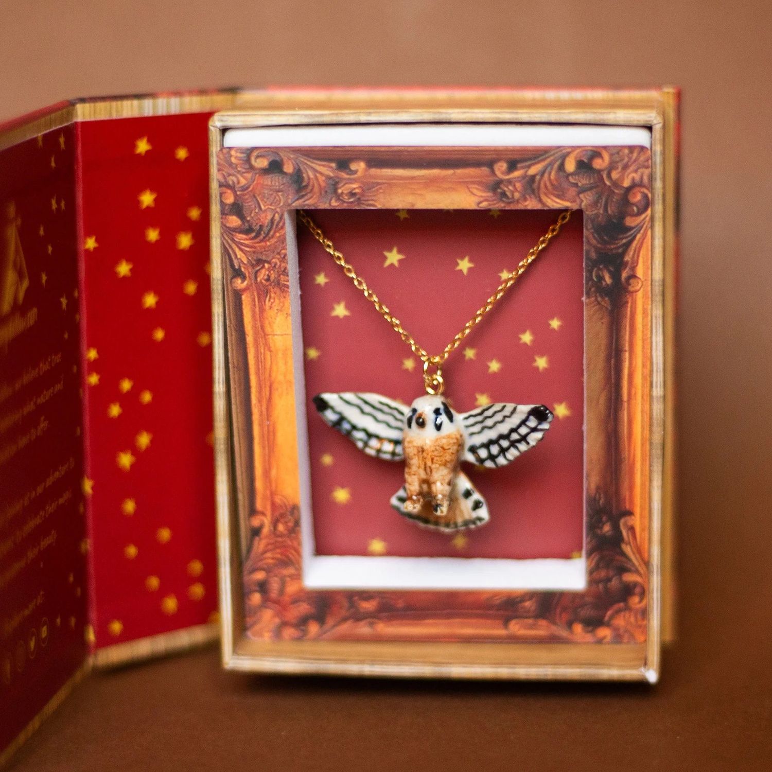 Kestrel Falcon Porcelain Necklace