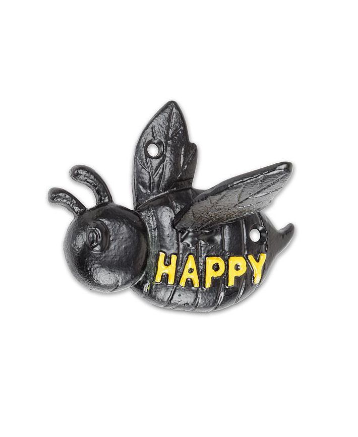 Happy Bee Cast Iron Hook
