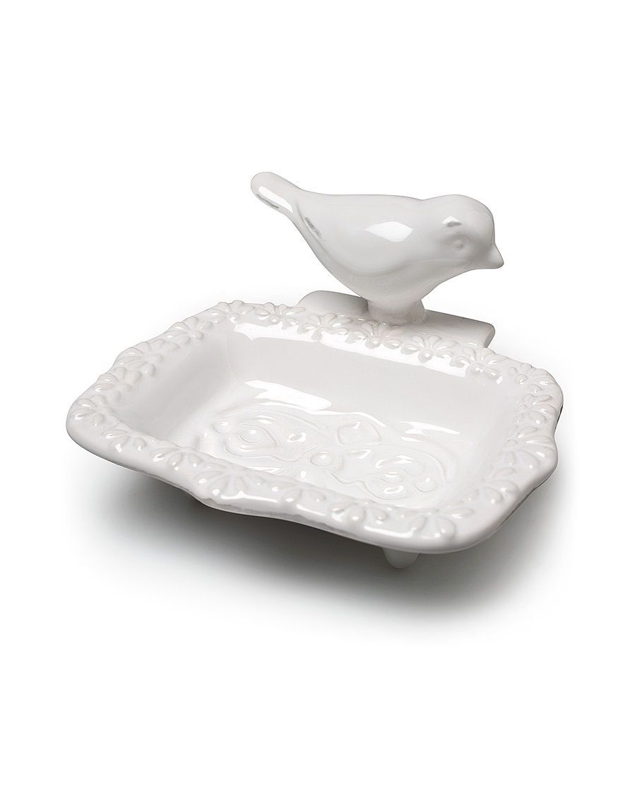 White Bird Soap Dish