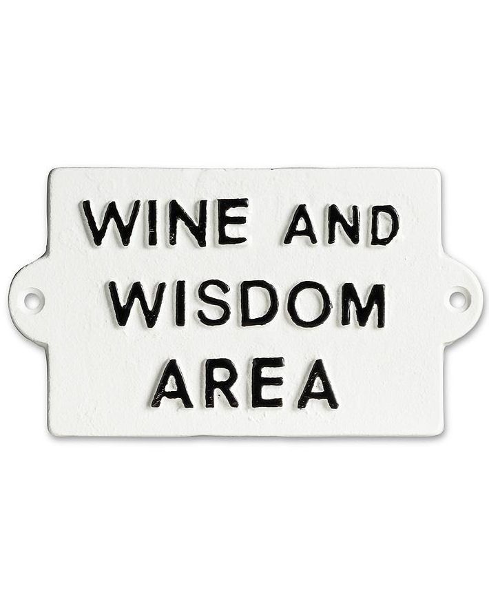 Wine And Wisdom Area Cast Iron Hook