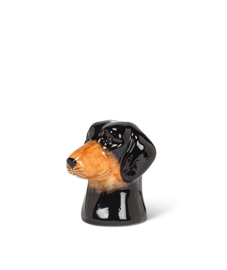 Dachshund Head Bud Vase