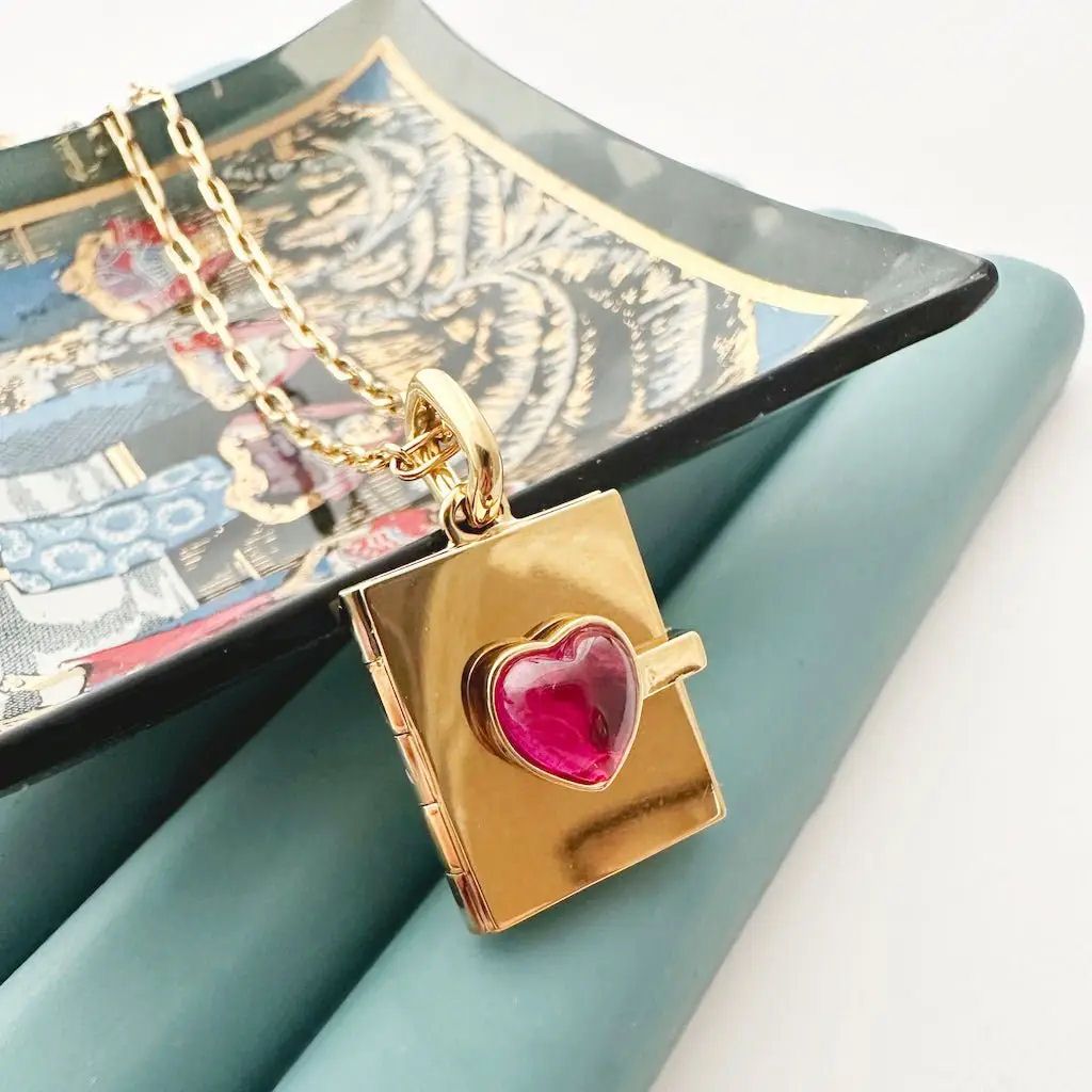Love Note Gold Locket Necklace