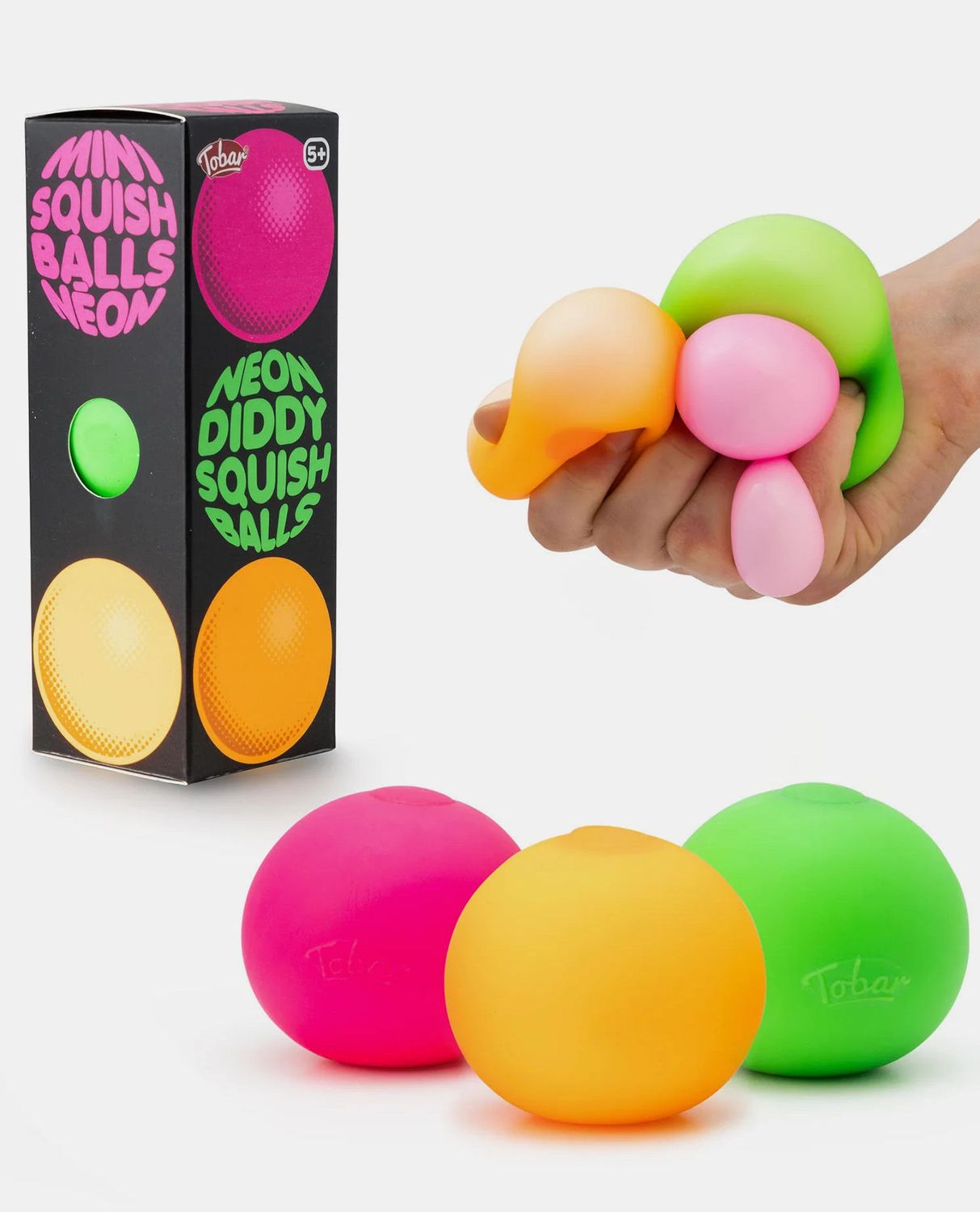 Scrunchems Mini Neon Squish Ball 3 Pack