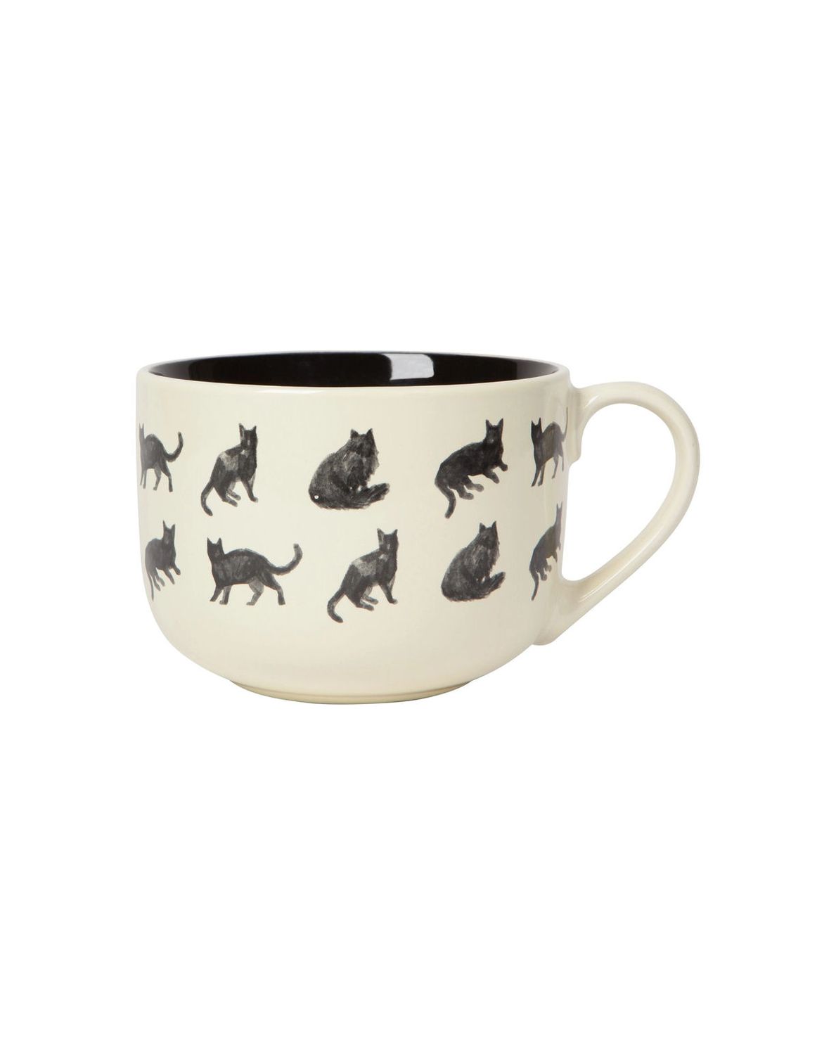 Black Cats Latte Mug