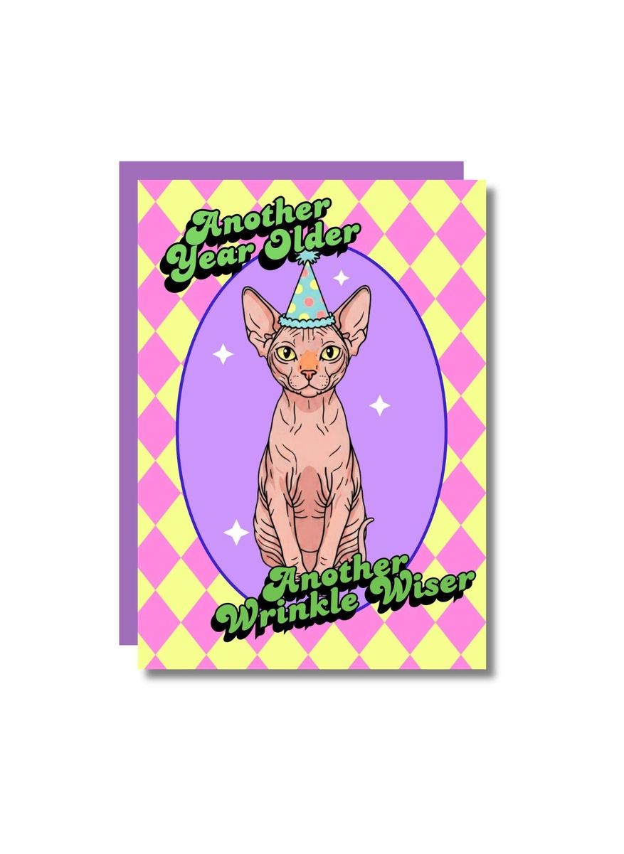 Another Year Older Another Wrinkle Wiser Birthday Card