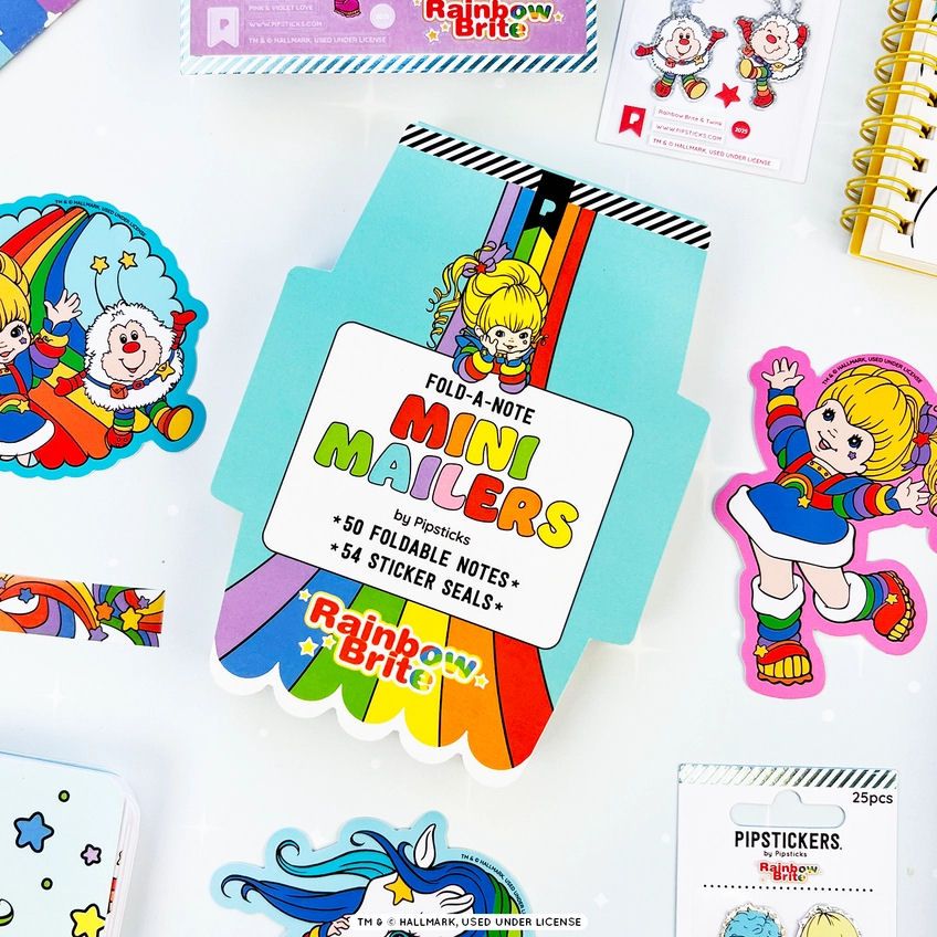 Rainbow Brite Fold-A-Note Mini Mailers