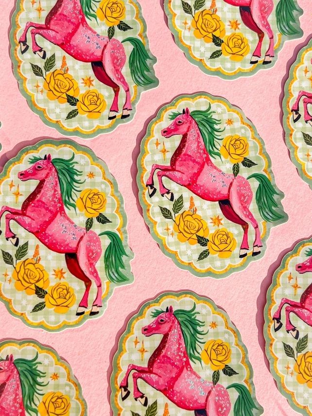 Sparkle Glitter Pony Sticker